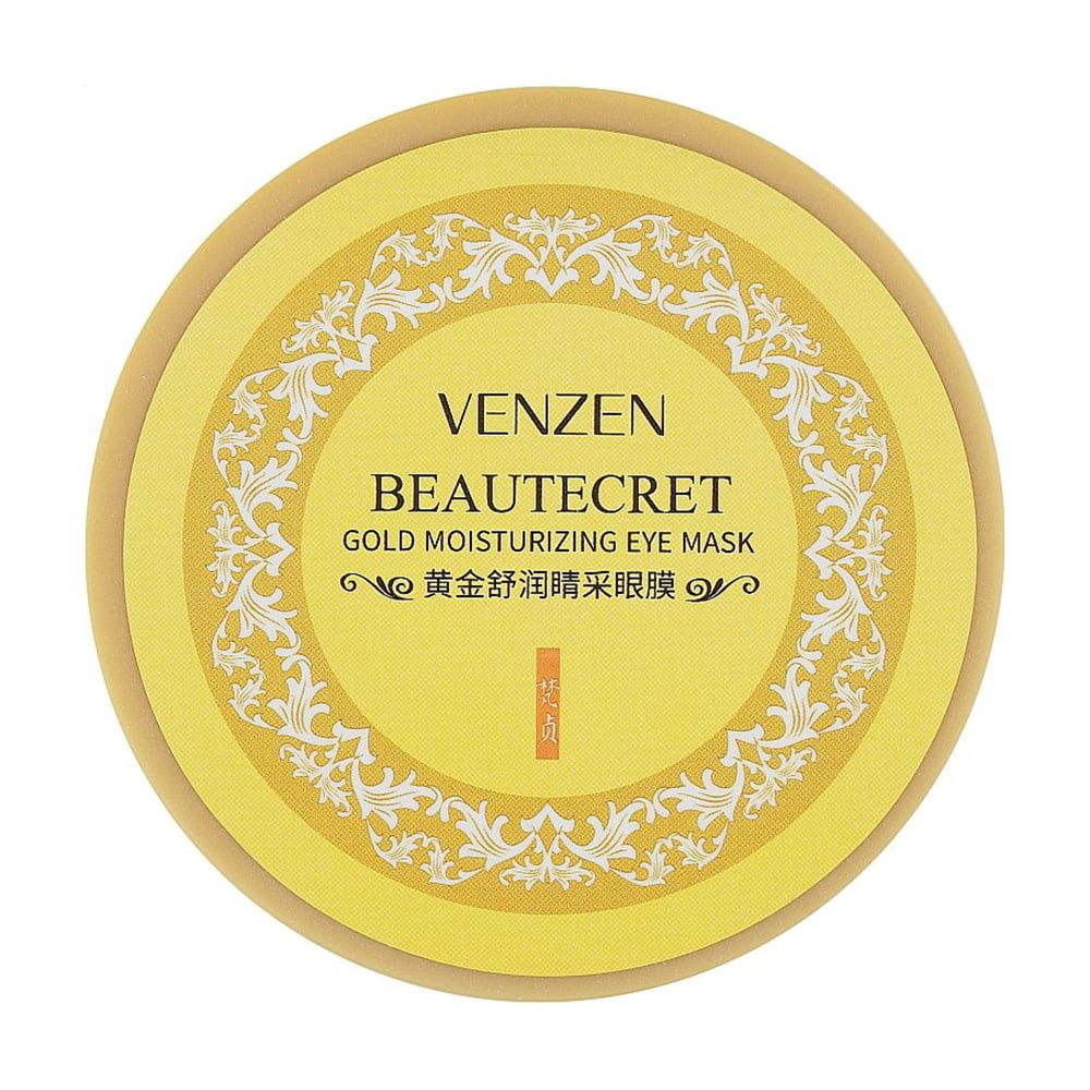 Гідрогелеві патчі для шкіри навколо очей Venzen Gold Moisturizing ​​Eye Mask з екстрактом золота і спіруліни, 60 шт